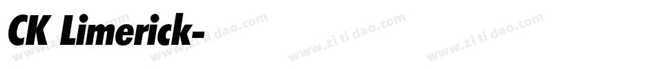 CK Limerick字体转换